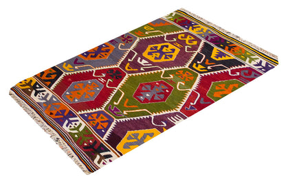 Vintage Barak Kilim Rug, 92 x 140 cm ≈ 3.02 x 4.7 ft