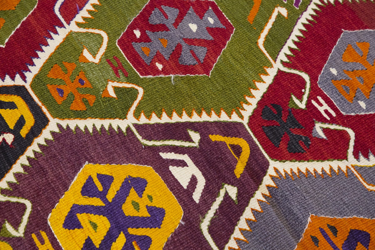Vintage Barak Kilim Rug, 92 x 140 cm ≈ 3.02 x 4.7 ft