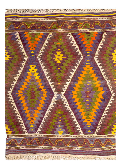 Vintage Barak Rug, 108 x 158 cm, 3.6 x 5.2 ft