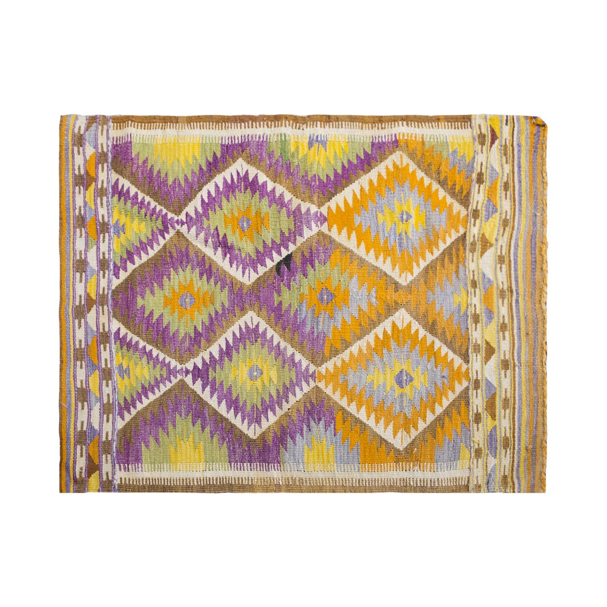 Vintage Barak Rug, 3.11 x 3.1 ft Rug, 120 x 94 cm