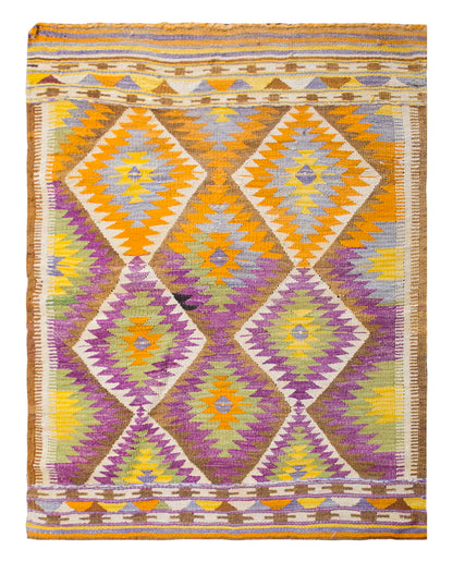 Vintage Barak Rug, 3.11 x 3.1 ft Rug, 120 x 94 cm
