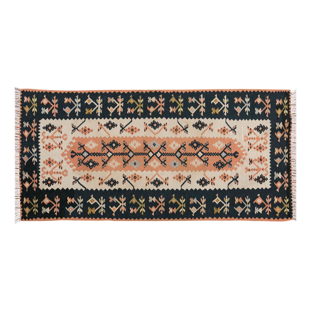Vintage Bessarabian Kilim Rug, 58 x 116 cm (1.1 x 3.1 ft)