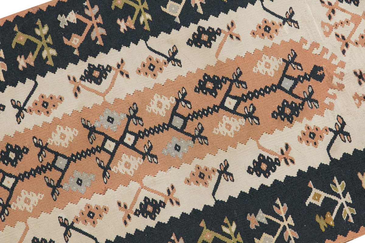 Vintage Bessarabian Kilim Rug, 58 x 116 cm (1.1 x 3.1 ft)