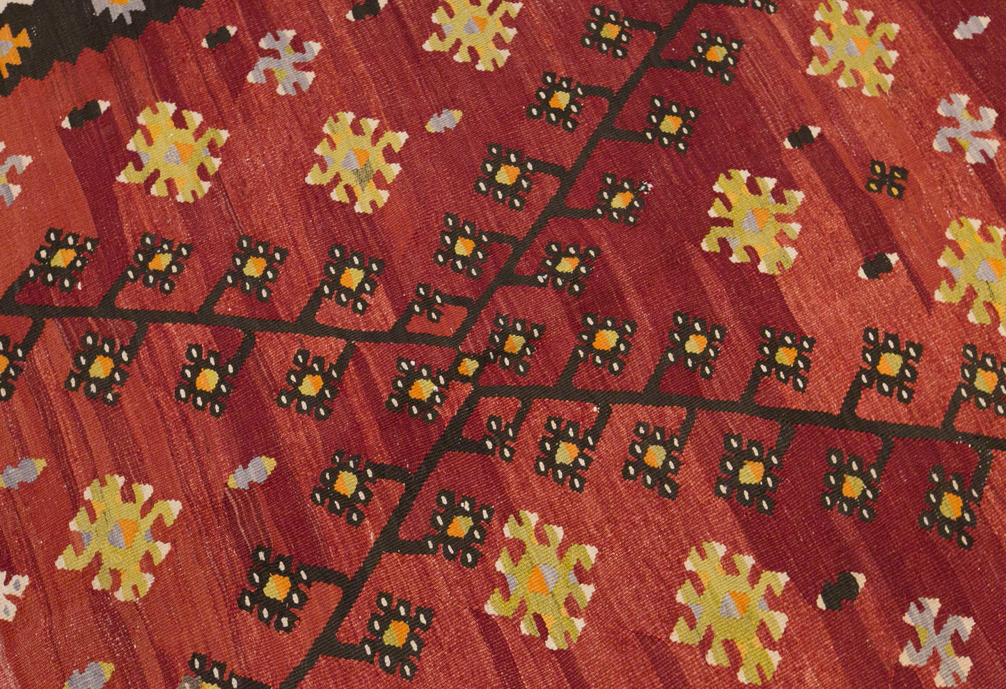 Vintage Bessarabian Kilim Rug, 6.0 x 10.3 ft, 182 x 315 cm, Handwoven Wool Kilim