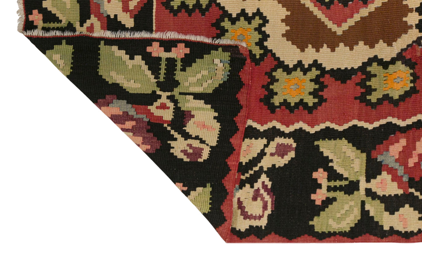 Vintage Bessarabian Kilim Rug, 6.5 x 9.2 ft, 198 x 280 cm, Handwoven Wool Kilim