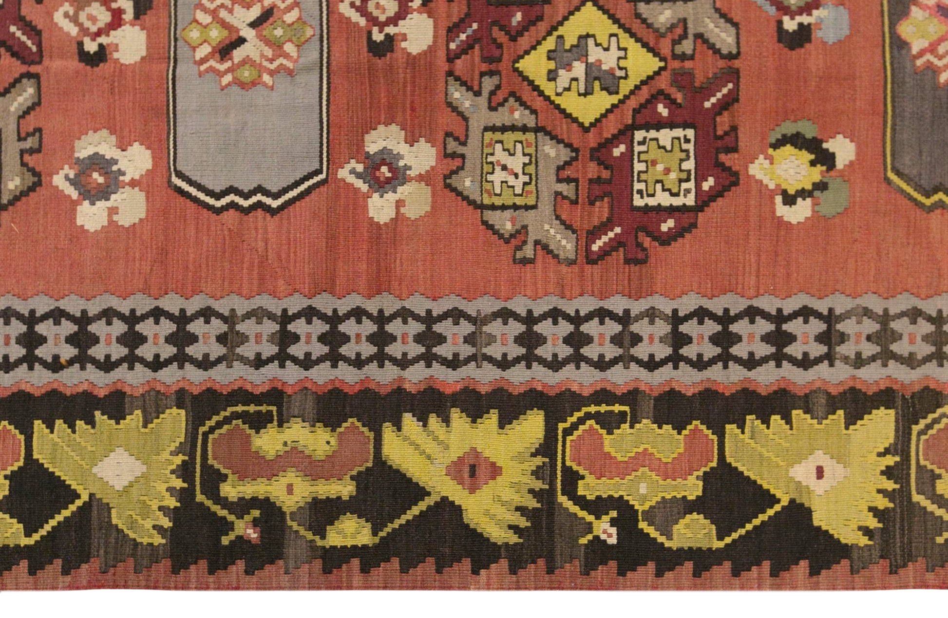 Vintage Bessarabian Kilim Rug, 8.0 x 10.7 ft, 245 x 325 cm, Handwoven Wool Kilim