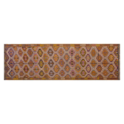 Vintage Cicim Runner Rug, 137 x 424 cm / 4.6 x 14 feet