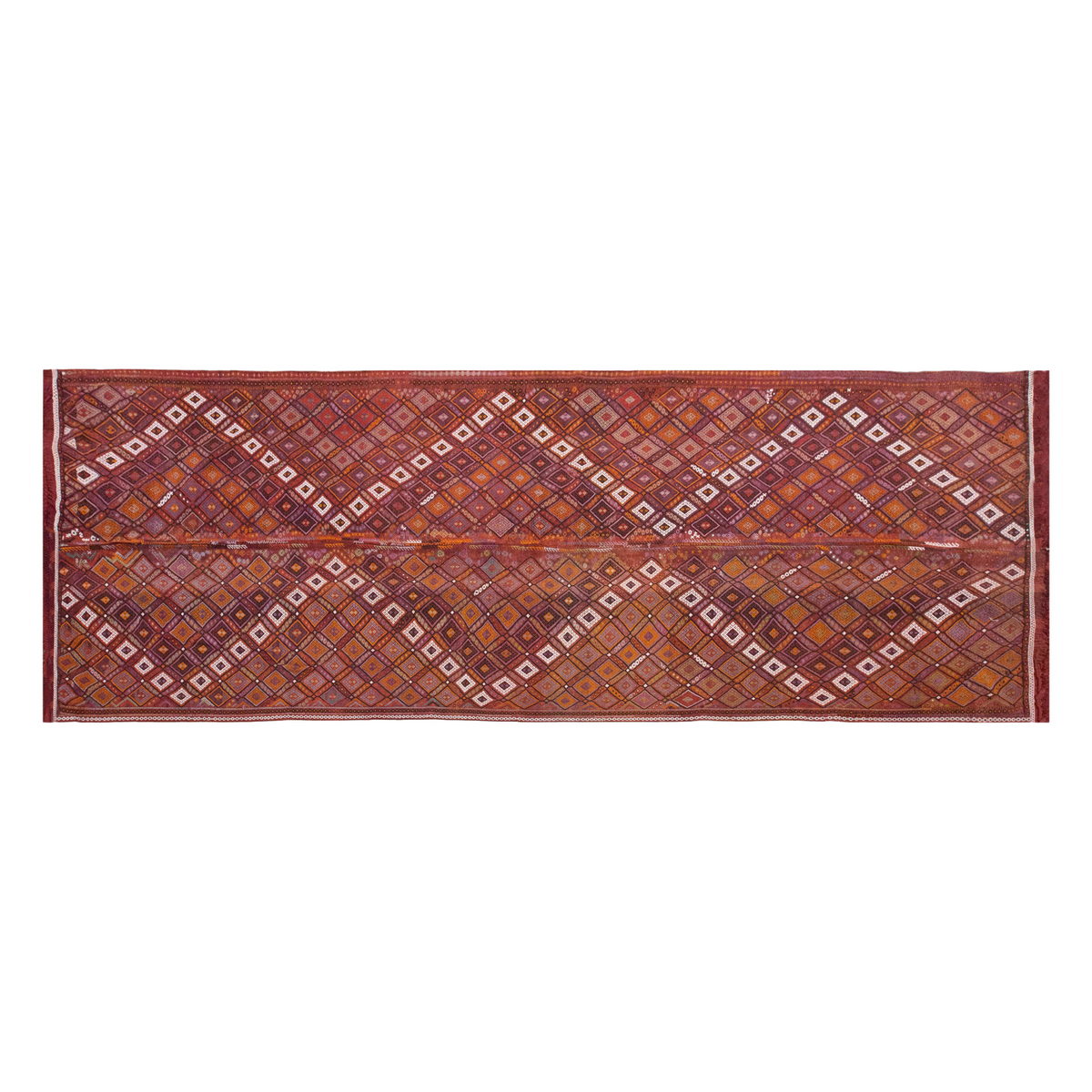 Vintage Cicim Runner Rug, 174 x 464 cm / 59 x 15.3 feet