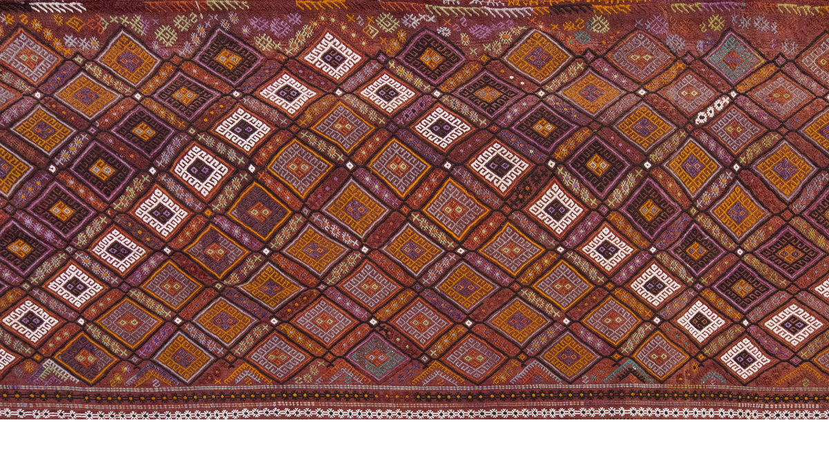 Vintage Cicim Runner Rug, 174 x 464 cm / 59 x 15.3 feet