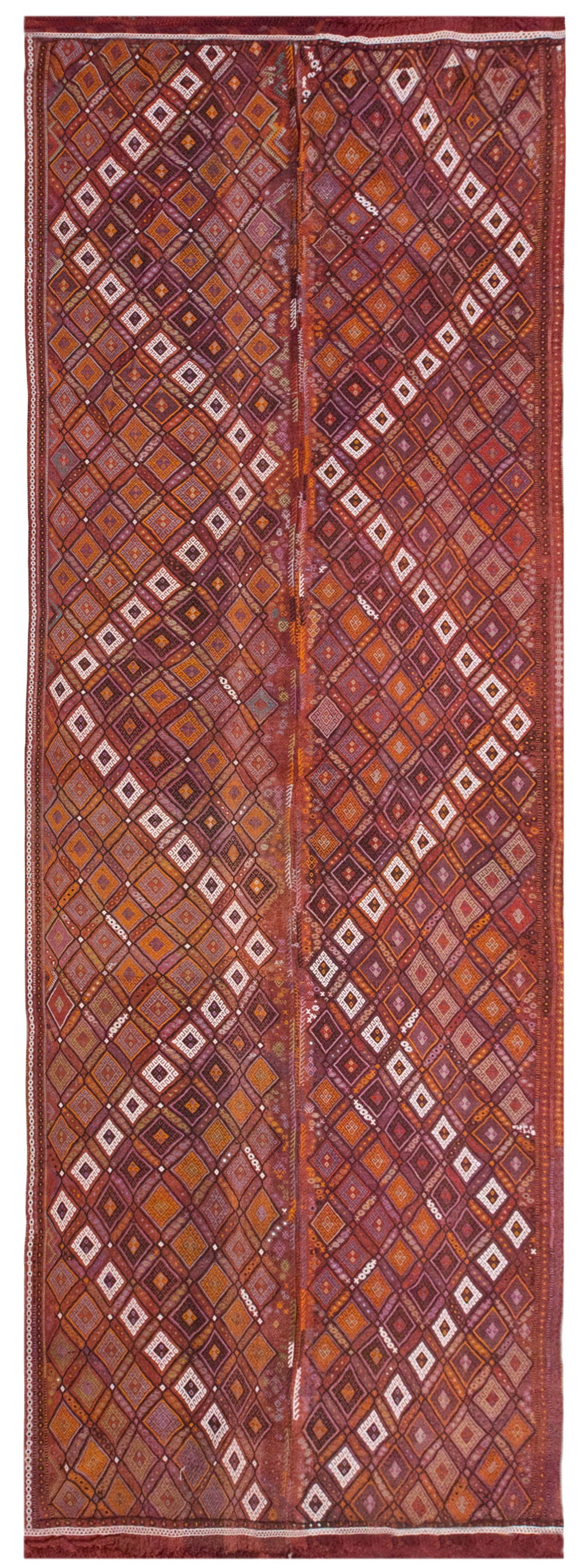 Vintage Cicim Runner Rug, 174 x 464 cm / 59 x 15.3 feet