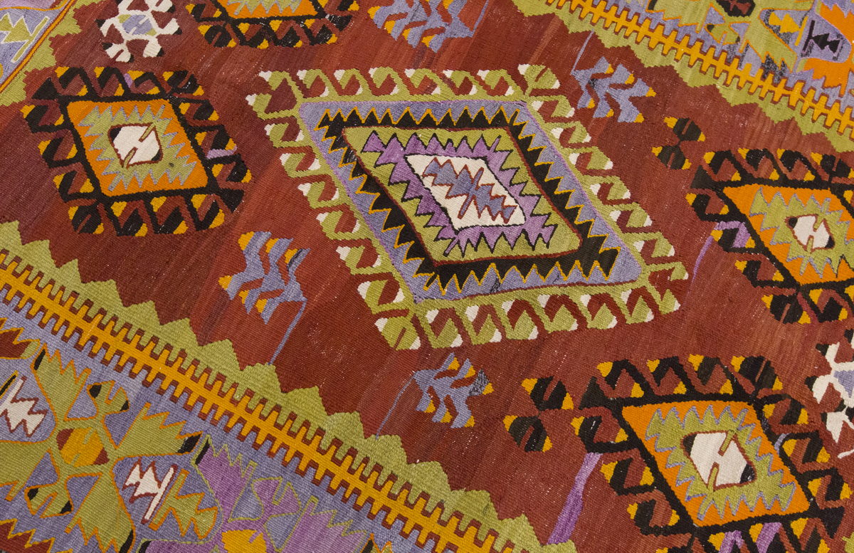 Vintage denizli Çal, 154 x 254 cm / 5 x 8.4 ft Kilim