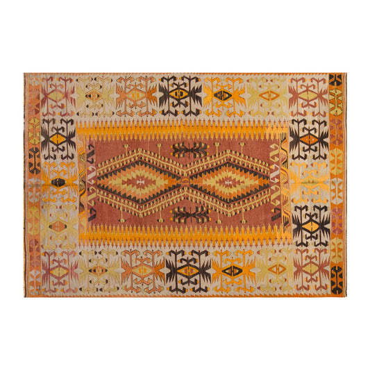 Vintage Denizli Çal Kilim, 170 x 291 cm / 5.7 x 9.7 ft Kilim