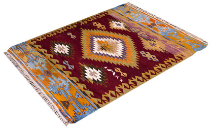 Vintage Denizli Çal Rug, 103 x 142 cm, 3.4 x 4.7 ft