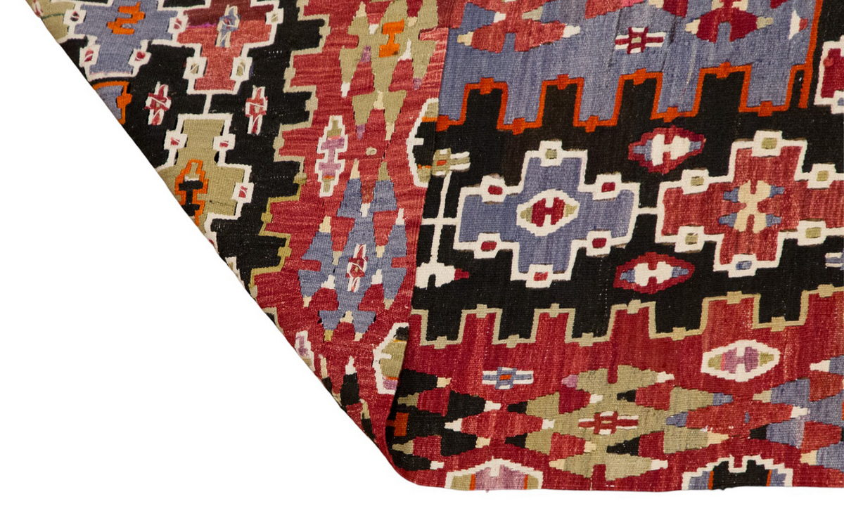 Vintage Denizli Esme Kilim Rug, 170 x 340 cm (5.6 x 11.2 ft)