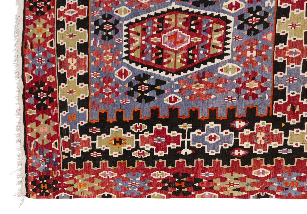 Vintage Denizli Esme Kilim Rug, 170 x 340 cm (5.6 x 11.2 ft)