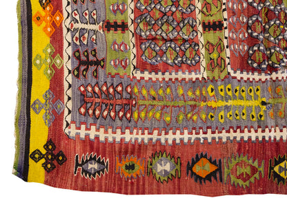 Vintage Denizli Esme Kilim Rug, 3.6 x 5 feet, 108 x 154 cm