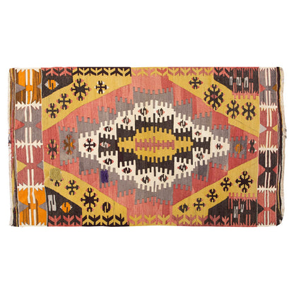 Vintage Ereğli Kilim Rug, 90 x 162 cm = 2.1 x 5.4 feet