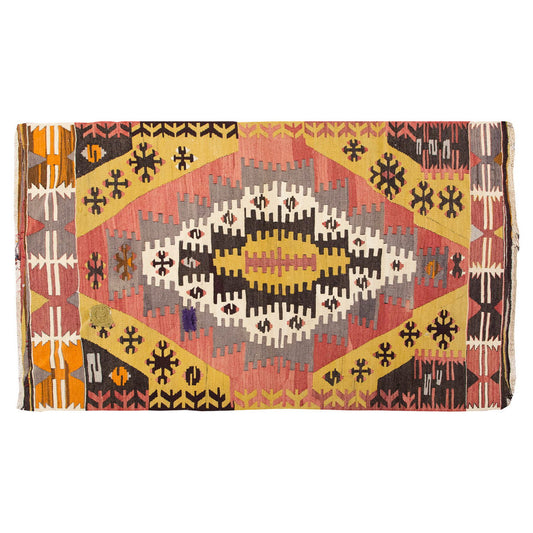 Vintage Ereğli Kilim Rug, 90 x 162 cm = 2.1 x 5.4 feet