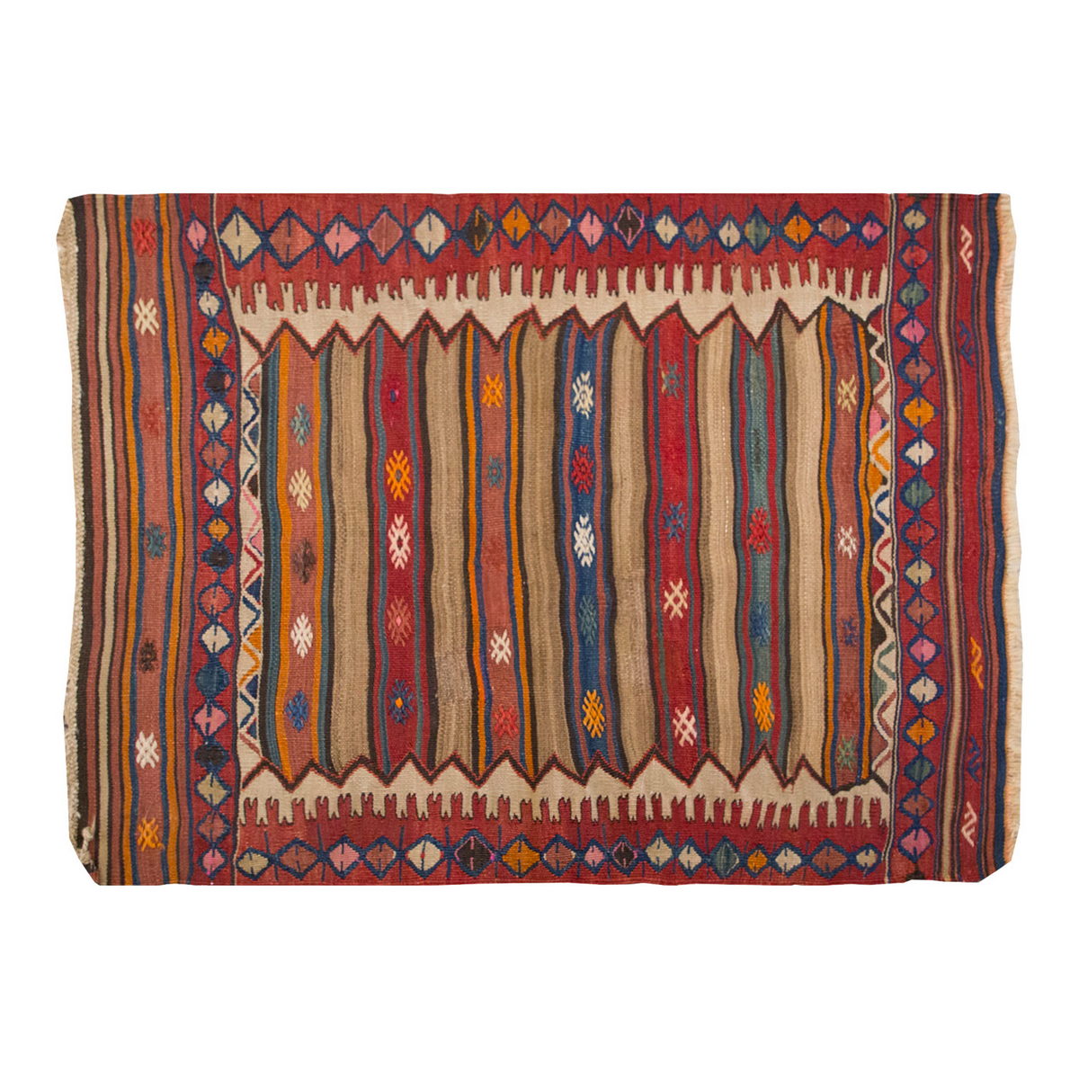 Vintage Fethiye Kilim, 73 x 100 cm ≈ 2.4 x 3.3 ft