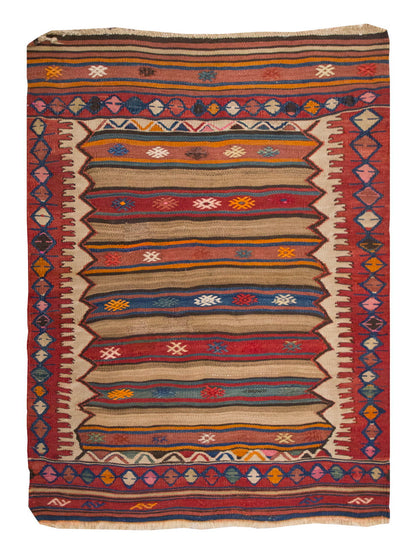 Vintage Fethiye Kilim, 73 x 100 cm ≈ 2.4 x 3.3 ft
