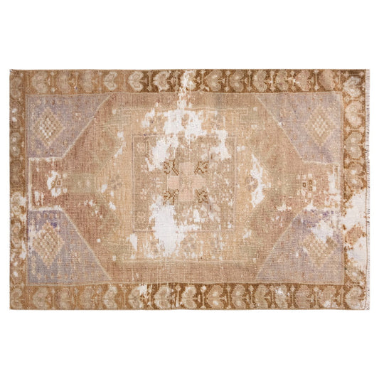 Vintage Handmade Turkish Oushak Rug 78x134 cm (2.6x4.4 ft)
