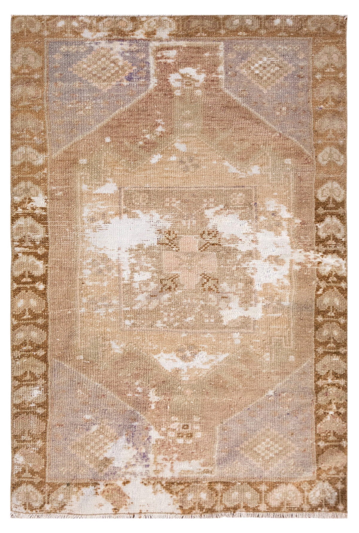 Vintage Handmade Turkish Oushak Rug 78x134 cm (2.6x4.4 ft)
