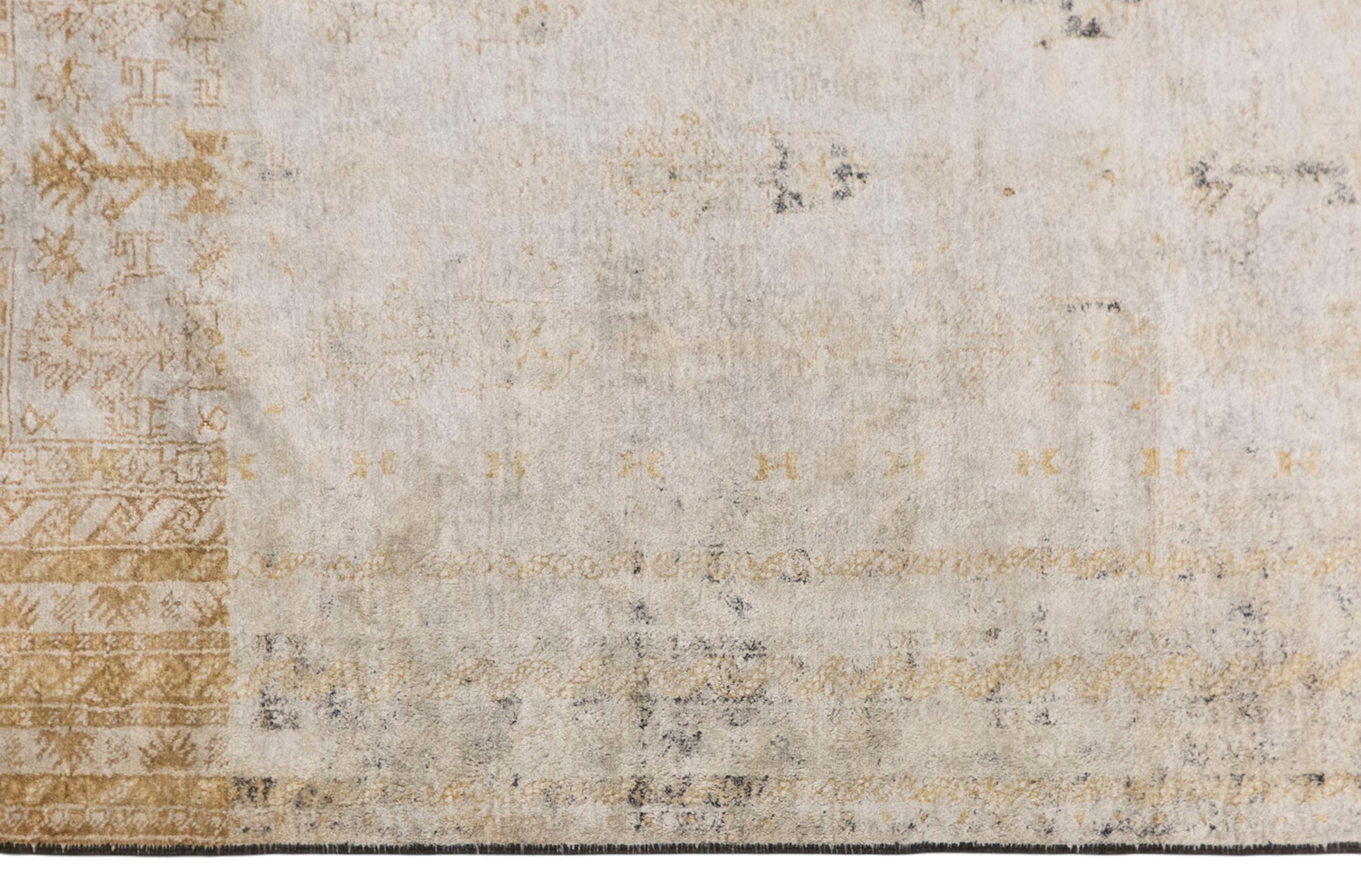 Vintage Handwoven Flosh Rug,  100 x 195 cm / 3.3 x 6.4 ft