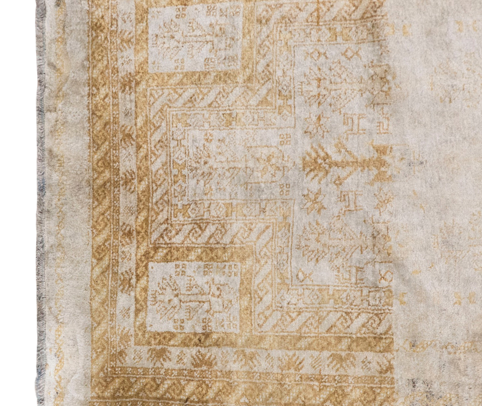 Vintage Handwoven Flosh Rug,  100 x 195 cm / 3.3 x 6.4 ft