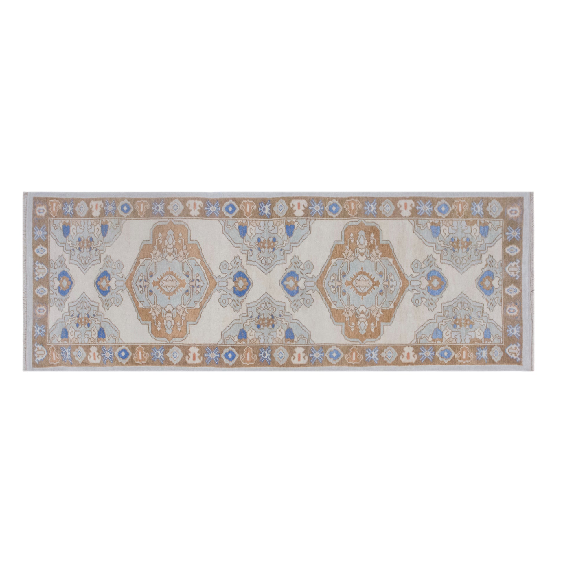 Vintage Handwoven Kars Runner Rug 93 x 305 cm | 3'1" x 10'0" ft