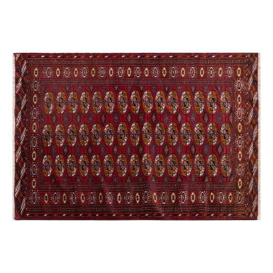 Vintage Handwoven Wool Rug, 100 x 145 cm, 3.3 x 4.8 ft