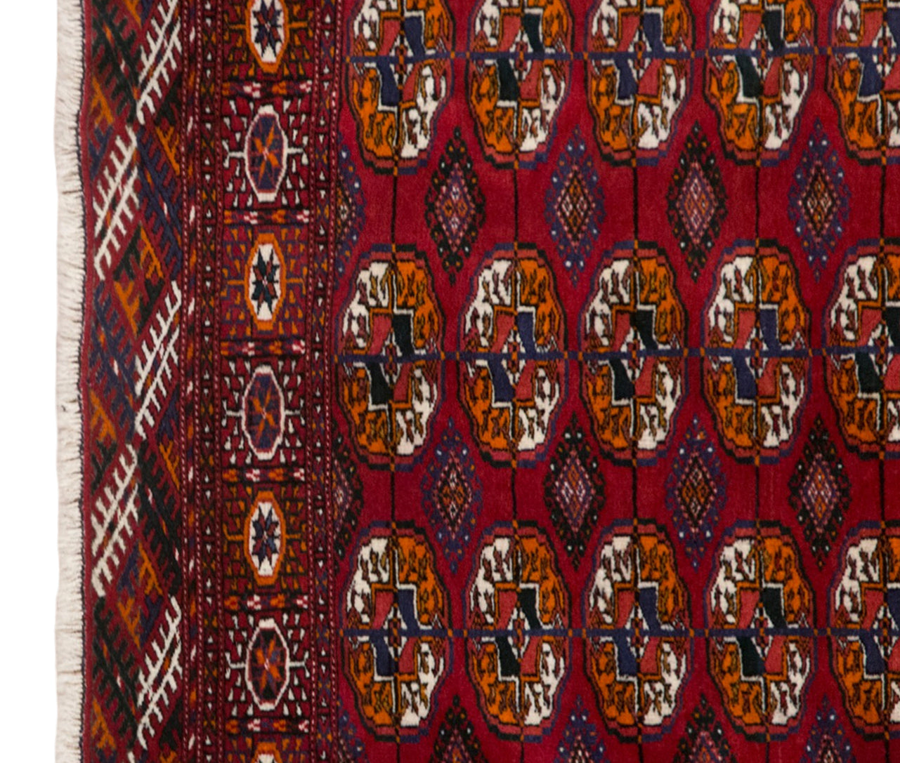 Vintage Handwoven Wool Rug, 100 x 145 cm, 3.3 x 4.8 ft