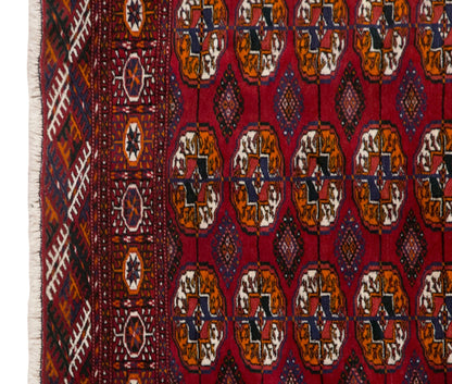 Vintage Handwoven Wool Rug, 100 x 145 cm, 3.3 x 4.8 ft
