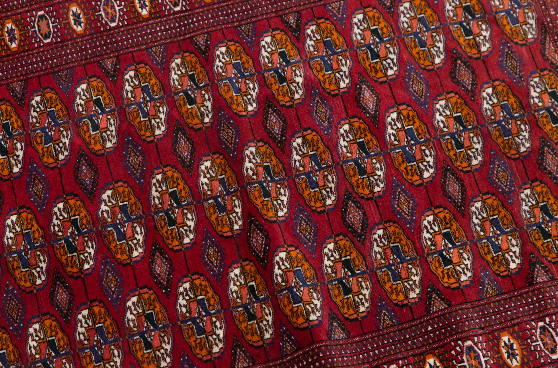 Vintage Handwoven Wool Rug, 100 x 145 cm, 3.3 x 4.8 ft