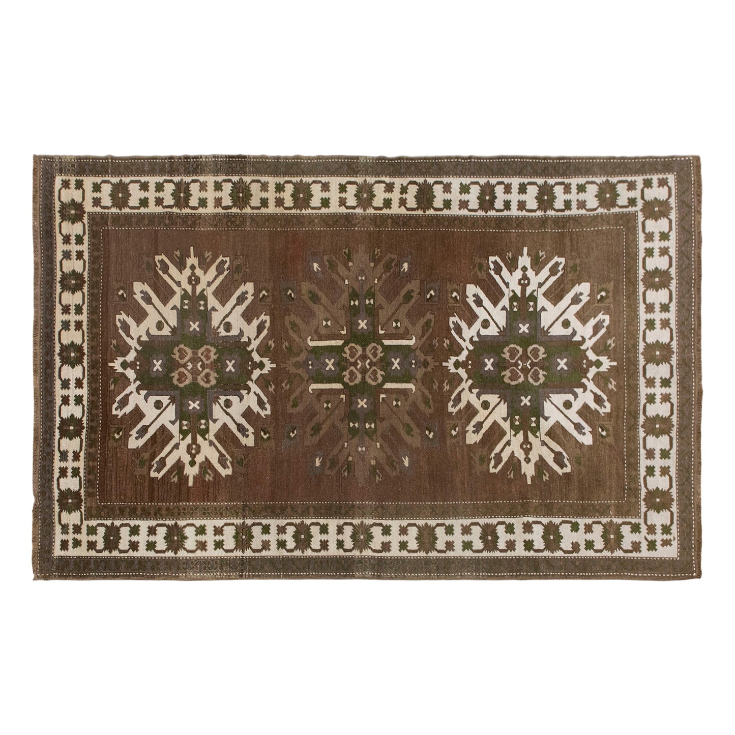 Vintage Handwoven Wool Rug, 183 x 296 cm / 6 x 9.7 ft