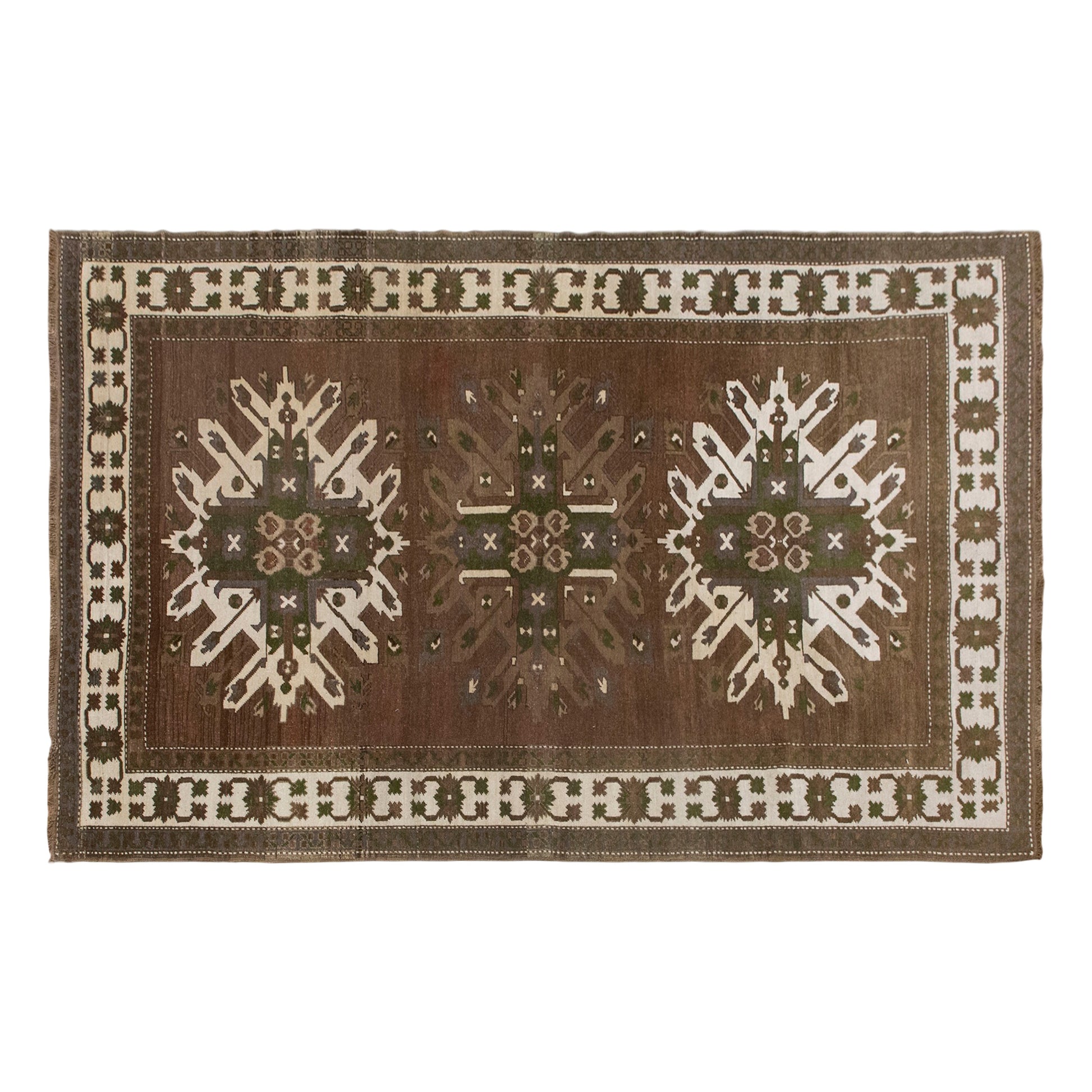 Vintage Handwoven Wool Rug, 183 x 296 cm / 6 x 9.7 ft
