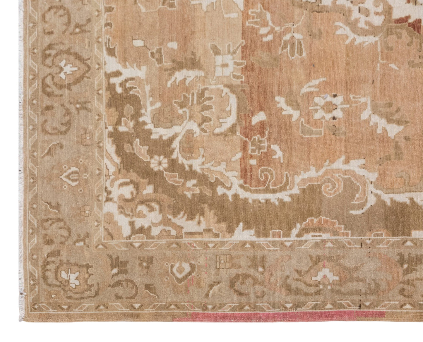 Vintage Handwoven Wool Rug, 255 x 300 cm / 8.4 x 9.8 ft