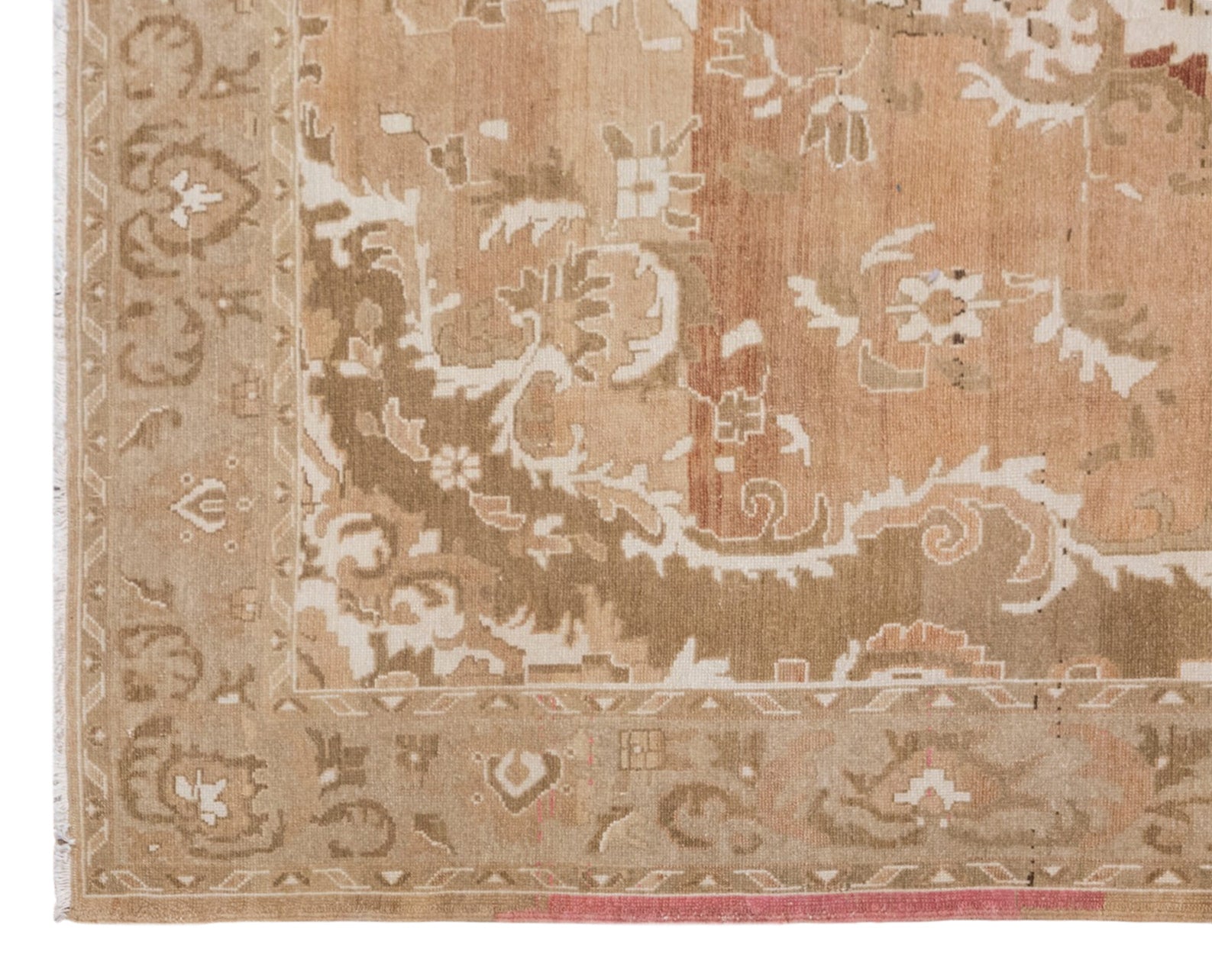 Vintage Handwoven Wool Rug, 255 x 300 cm / 8.4 x 9.8 ft