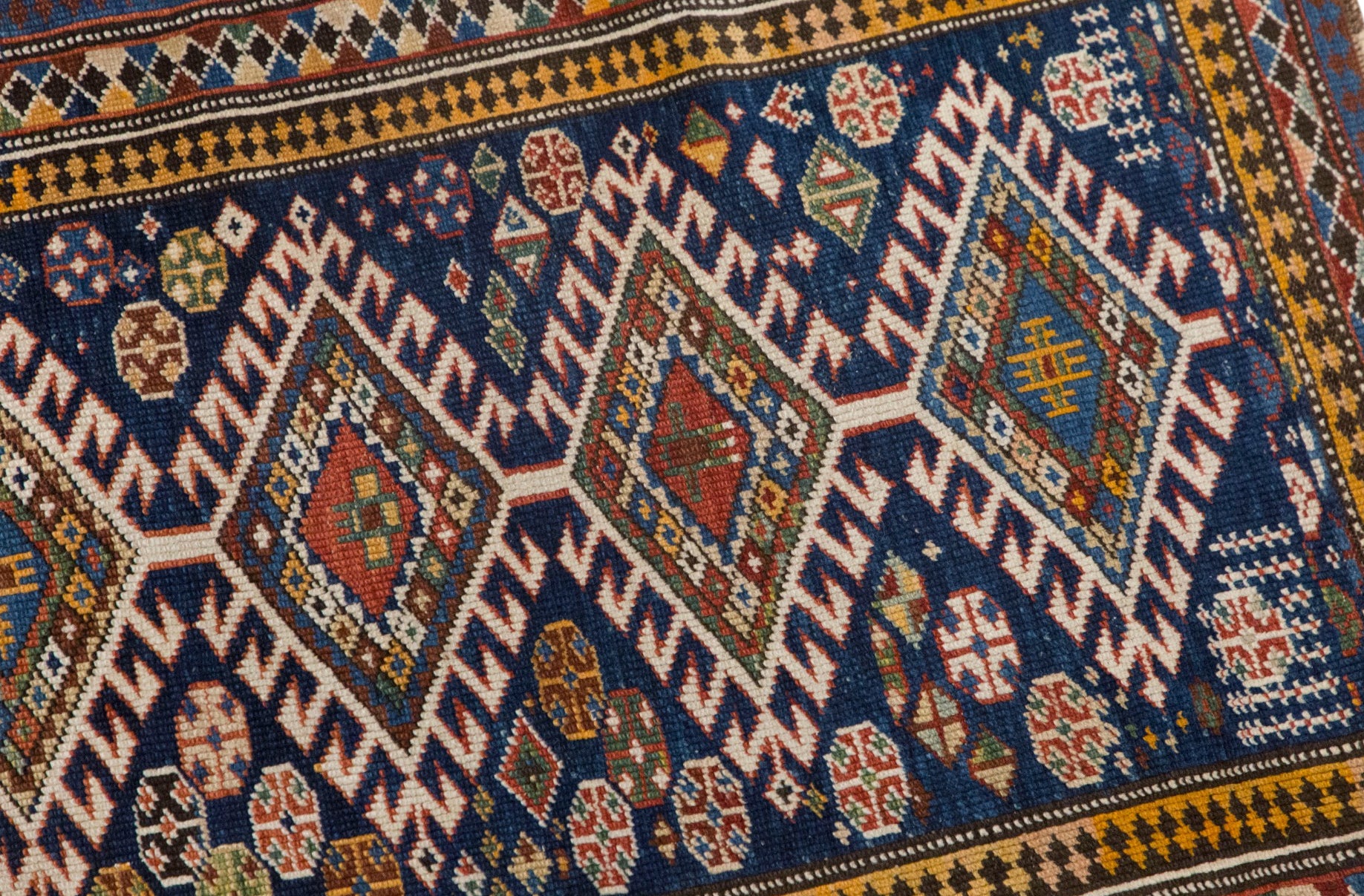 Vintage Handwoven Wool Rug, 88 x 132 cm / 2.9 x 4.3 ft