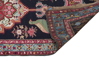 Vintage Handwoven Wool Runner, 106 x 550 cm, 3.5 x 18 ft