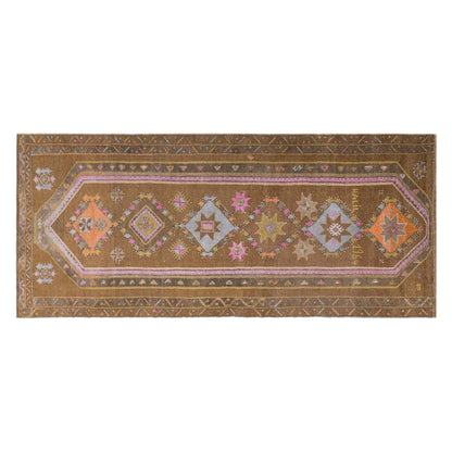 Vintage Handwoven Wool Runner, 138 x 365 cm, 4.5 x 12 ft