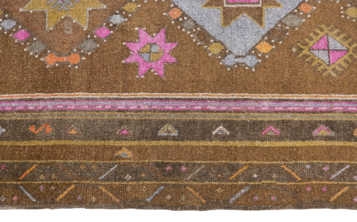 Vintage Handwoven Wool Runner, 138 x 365 cm, 4.5 x 12 ft