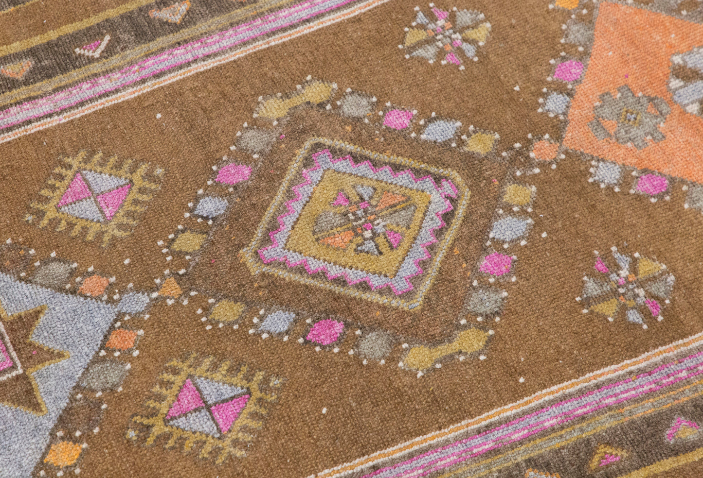 Vintage Handwoven Wool Runner, 138 x 365 cm, 4.5 x 12 ft