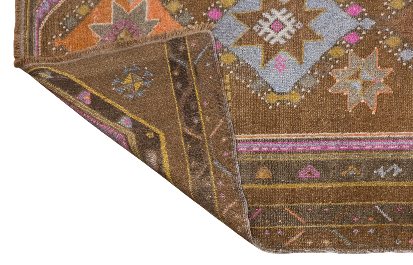 Vintage Handwoven Wool Runner, 138 x 365 cm, 4.5 x 12 ft