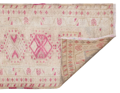 Vintage Handwoven Wool Runner, 83 x 413 cm, 2.7 x 14 ft