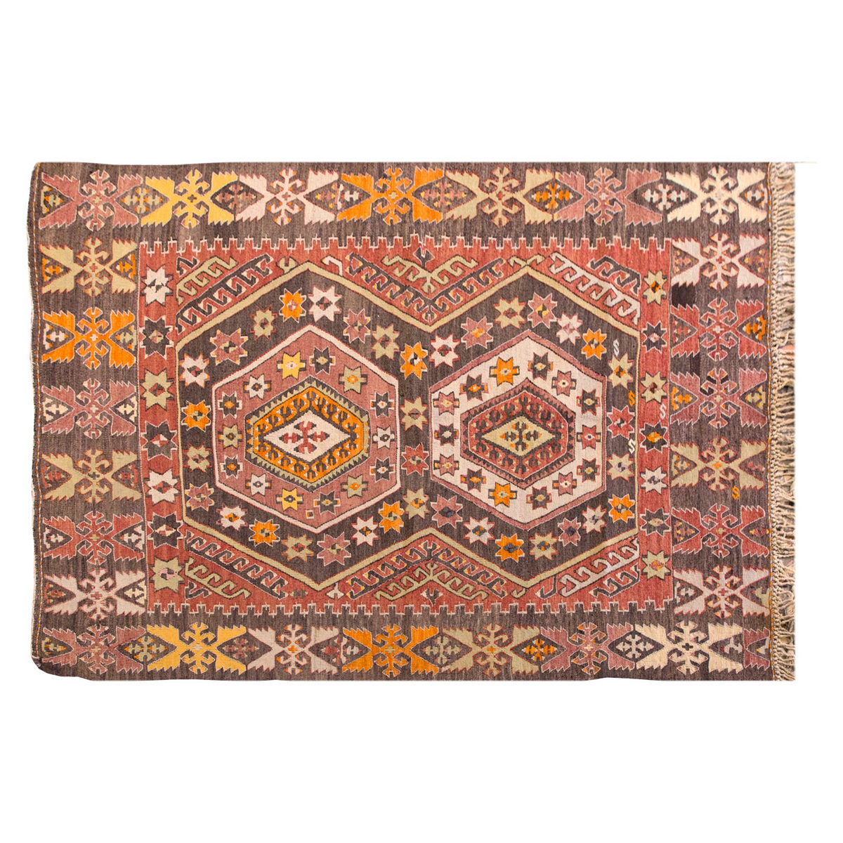 Vintage Hotamış Türkmen Rug, 127 x 171 cm, 4.2 x 5.7 ft