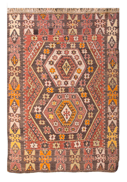 Vintage Hotamış Türkmen Rug, 127 x 171 cm, 4.2 x 5.7 ft
