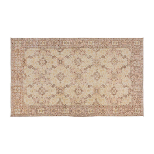 Vintage Isparta Wool Rug 6'7"x9'9" | Handwoven Turkish Rug
