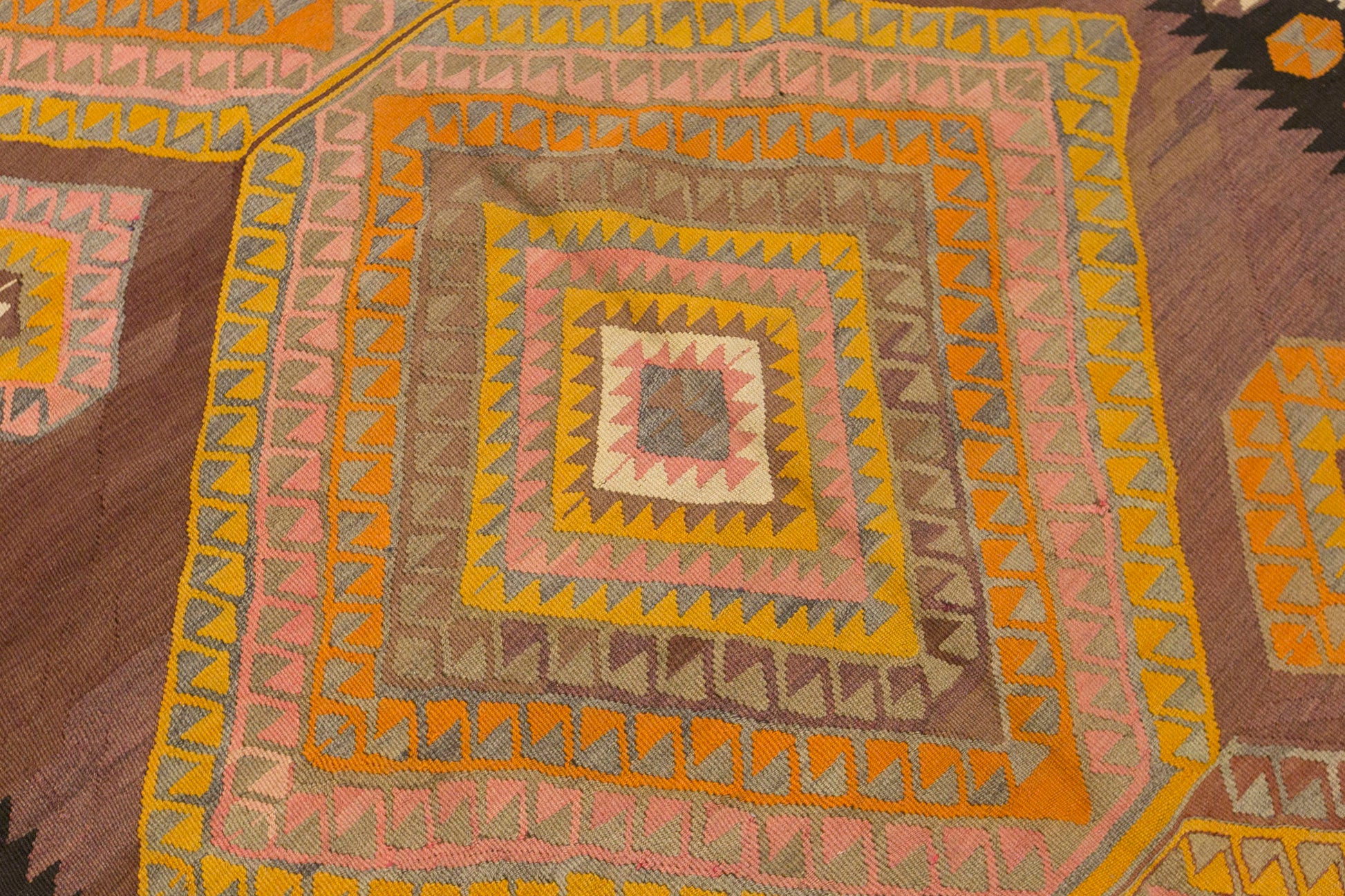 Vintage Kars Kilim Rug, 5.1 x 13.9 ft, 155 x 425 cm, Handwoven Turkish Wool Kilim