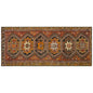 Vintage Kars Kilim Rug, 5.4 x 13.1 ft, 165 x 400 cm, Handwoven Turkish Wool Kilim