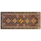 Vintage Kars Kilim Rug, 5.4 x 14.4 ft, 165 x 440 cm, Handwoven Turkish Wool Kilim